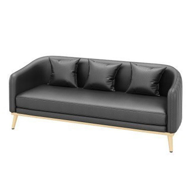 Hedendaagse hellende armbank 29.53 "H Single Cushion Sofa met kussens