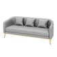 Hedendaagse hellende armbank 29.53 "H Single Cushion Sofa met kussens