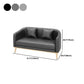 Hedendaagse hellende armbank 29.53 "H Single Cushion Sofa met kussens