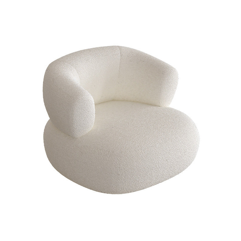 Contemporary Wool Curved Sofa Modern Sloped Arm Sofa for Living Room 34"L x 28"W x 29"H Clearhalo 'furn' 'furn_sofas' 'Furniture' 'Living Room Furniture' 'Sofa' 'sofas' 5726986