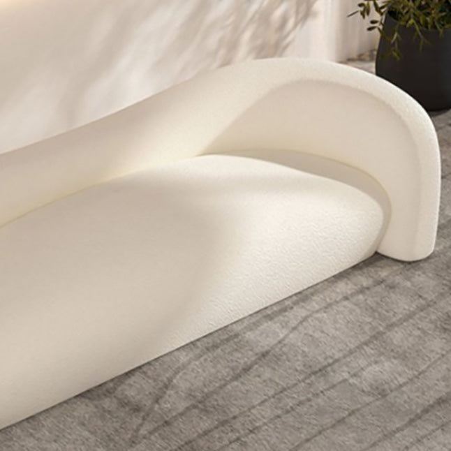 Contemporary Wool Curved Sofa Modern Sloped Arm Sofa for Living Room Clearhalo 'furn' 'furn_sofas' 'Furniture' 'Living Room Furniture' 'Sofa' 'sofas' 5726988