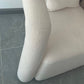 27.56" High Wool Sofa Modern Simple Tuxedo Arm Sofa in White