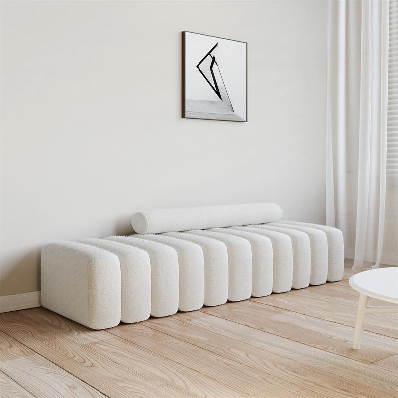 19,68 "Sofa de canapé sans bras contemporain de large pour le salon