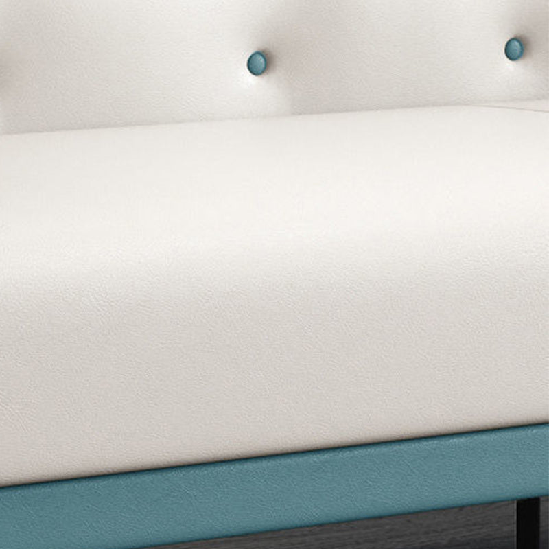 Moderne stijl bankimitatie lederen spons gestoffeerd omvergeworpen leunstoel sofa bed