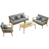 Contemporary Tight Back Standard Square Arm Living Room Settee