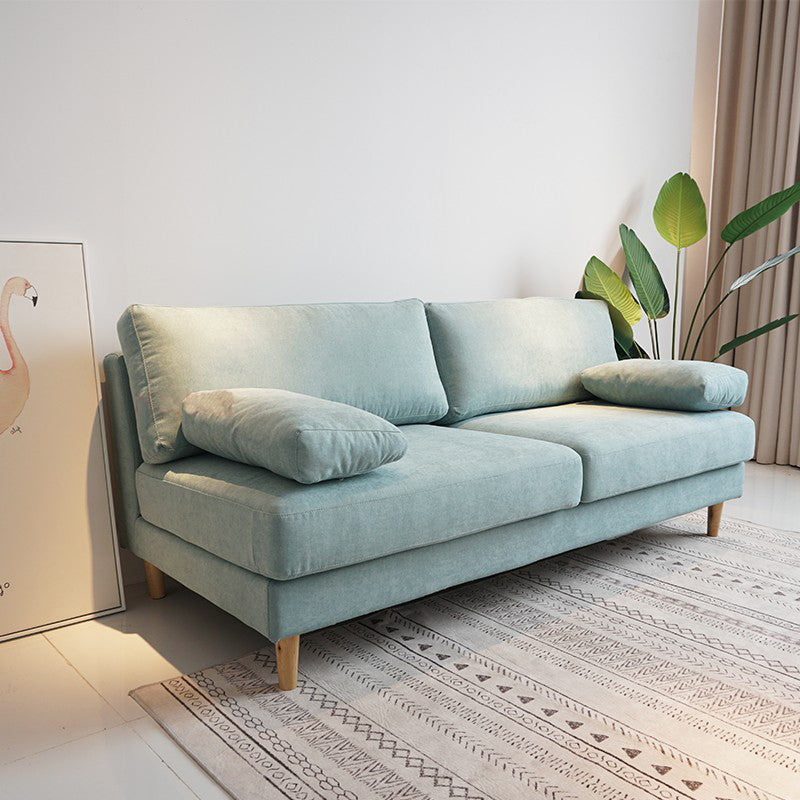 Contemporary Cushions Pillow Top Arm Stationary Living Room Sofa Blue Clearhalo 'furn' 'furn_sofas' 'Furniture' 'Living Room Furniture' 'Sofa' 'sofas' 5727069