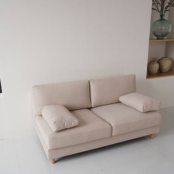 Contemporary Cushions Pillow Top Arm Stationary Living Room Sofa Khaki Clearhalo 'furn' 'furn_sofas' 'Furniture' 'Living Room Furniture' 'Sofa' 'sofas' 5727072