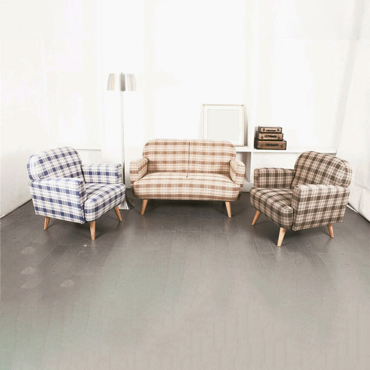 Living Room Contemporary Standard Square Arm Stationary Seating