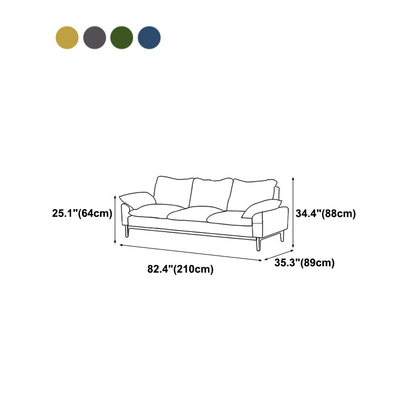 SOFA NORDICO DA 3 PERDIO CHE CILLATO POLIESTRO CHOUTO TOTTO CON CUSCHIONI E BASE IN LEGNO