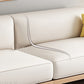 Contemporary White Cushions Standard Square Arm Slipcovered Sofa