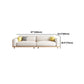 Contemporary White Cushions Standard Square Arm Slipcovered Sofa