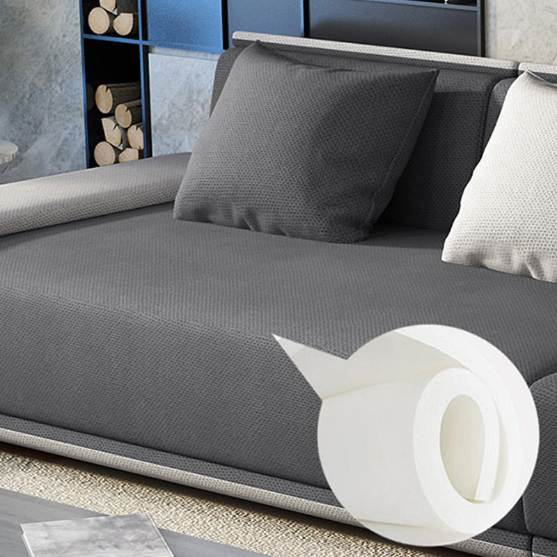 Divano sezionale a forma L contemporanea con braccio top per cuscino per soggiorno