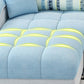 Loose Back Sofa & Chaise Nordic Linen Pillow Top Sofa - 31.5" H