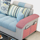 Loose Back Sofa & Chaise Nordic Linen Pillow Top Sofa - 31.5" H