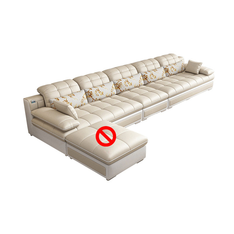 Canapé en faux cuir contemporain et chaise biscuit dos coussin canapé