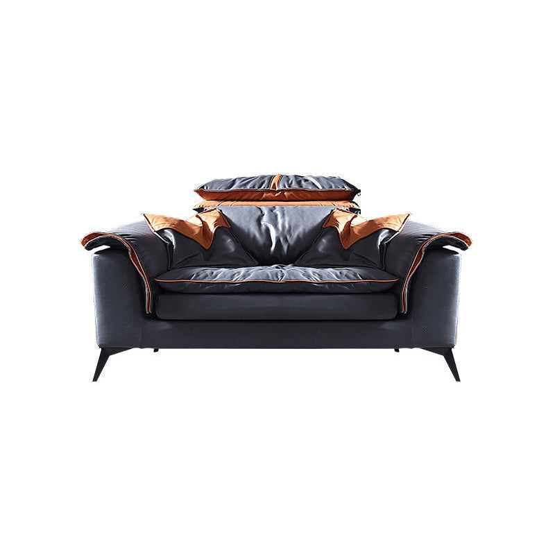 Grey Modern Tufted Sofa & Chaise Stain Resistant Sectional 41.33" H 43"L x 39"W x 41"H Horizontal Clearhalo 'furn' 'furn_sectionals' 'Furniture' 'Living Room Furniture' 'Sectionals' 5727403