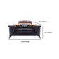Grey Modern Tufted Sofa & Chaise Stain Resistant Sectional 41.33" H Clearhalo 'furn' 'furn_sectionals' 'Furniture' 'Living Room Furniture' 'Sectionals' 5727415