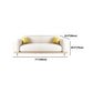 Contemporary White Cushions Standard Square Arm Slipcovered Sofa