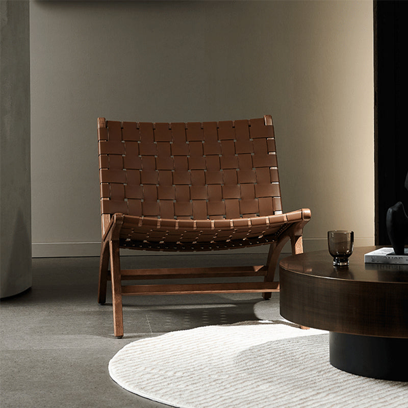 Nordic Armless Woven Back/Fixed Back Basic Four Leg Living Room Accent Room Chair