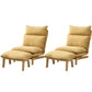 Contemporary Fabric Armless Removable Slipcover Lounge Accent Chair