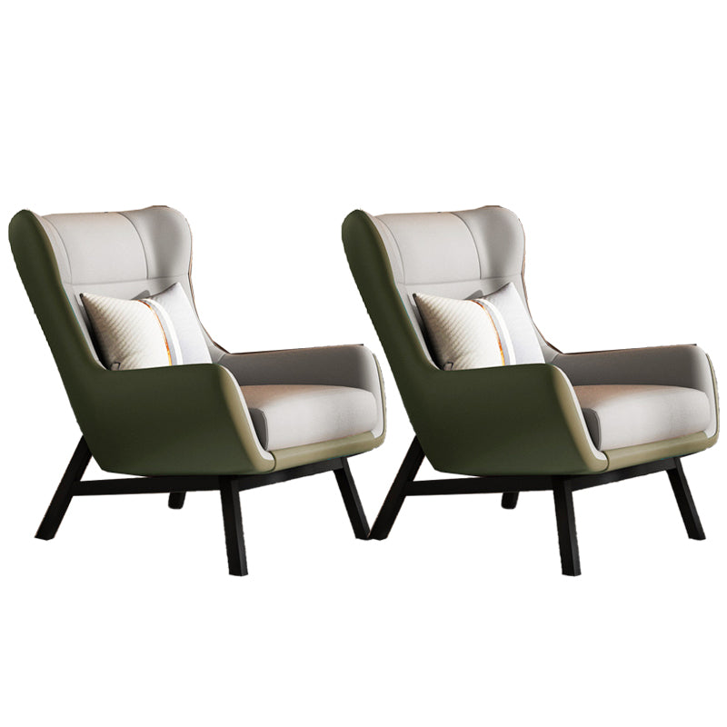 Glam 27.56 "Cuscolo largo spugna spugna sedia a braccioli a pedaggio svasato