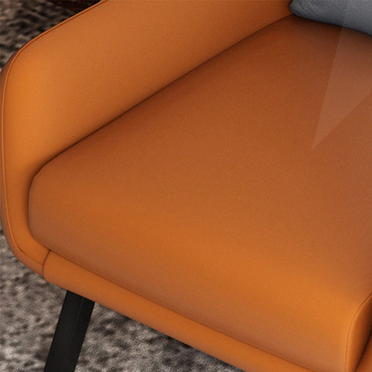 Glam 27.56" Wide Pillow Back Sponge Flared Arms Wingback Chair