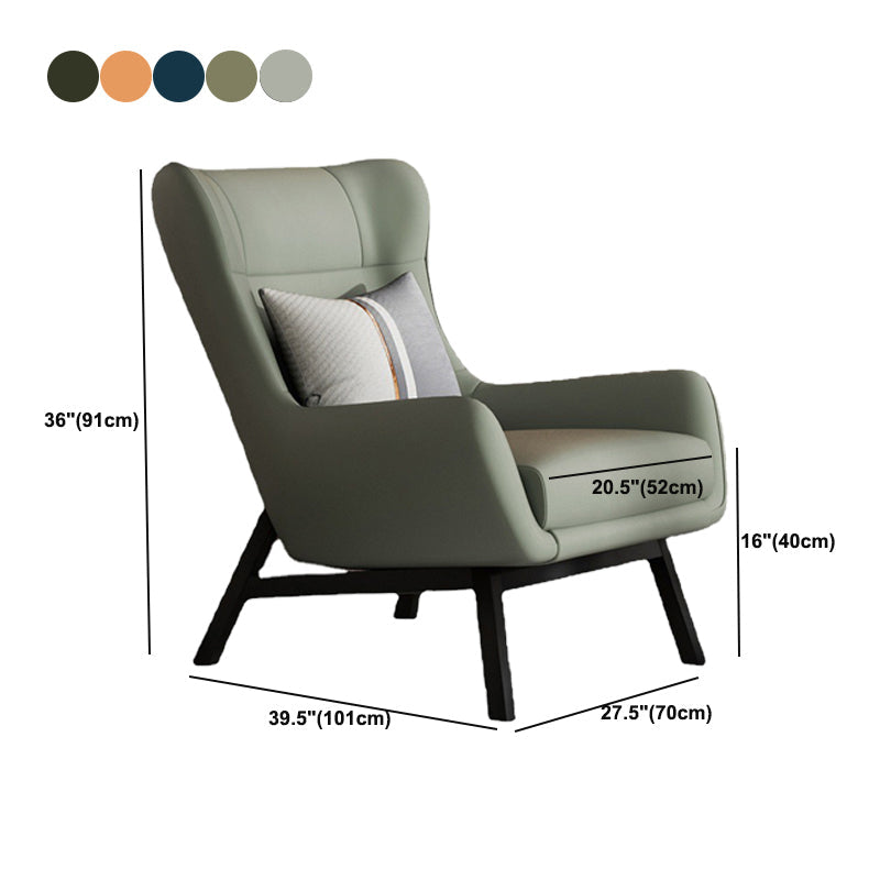 Glam 27.56 "Cuscolo largo spugna spugna sedia a braccioli a pedaggio svasato