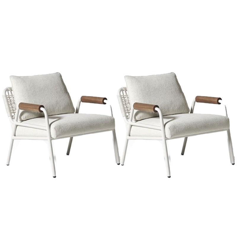 27.56" Wide Scandinavian Style Single Sofa Chair Fixed Back Arm Chair White 2 Piece Set Clearhalo 'Accent Chairs' 'accent_chairs' 'Chairs & Seating' 'furn' 'furn_accent_chairs' 'Furniture' 'Living Room Furniture' 5727952