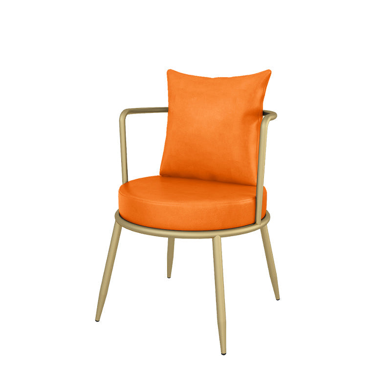 Glam Style 21.65 " Wide Pillow Back Metal Frame Sponge Arm Chair