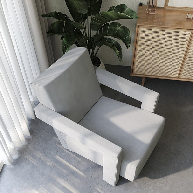 Mid-Century Modern Solid Color Accent Armchair Fixed Back Arm Chair for Living Room Clearhalo 'Accent Chairs' 'accent_chairs' 'Chairs & Seating' 'furn' 'furn_accent_chairs' 'Furniture' 'Living Room Furniture' 5727984