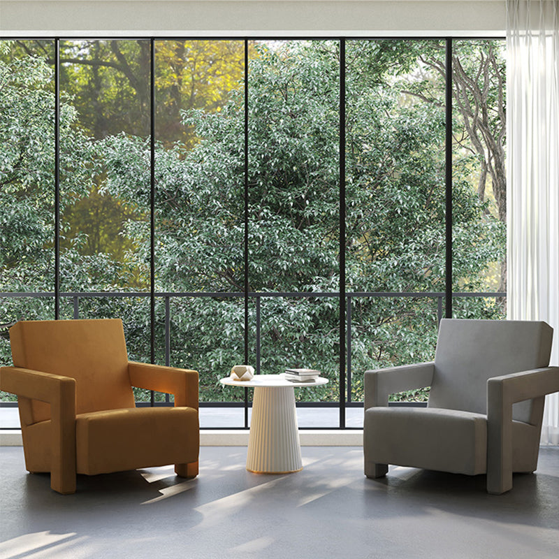 Mid-Century Modern Solid Color Accent Armchair Fixed Back Arm Chair for Living Room Clearhalo 'Accent Chairs' 'accent_chairs' 'Chairs & Seating' 'furn' 'furn_accent_chairs' 'Furniture' 'Living Room Furniture' 5727986