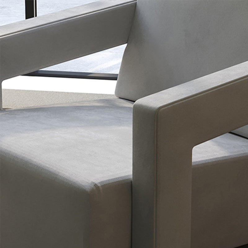 Mid-Century Modern Solid Color Accent Armchair Fixed Back Arm Chair for Living Room Clearhalo 'Accent Chairs' 'accent_chairs' 'Chairs & Seating' 'furn' 'furn_accent_chairs' 'Furniture' 'Living Room Furniture' 5727990