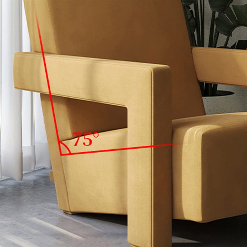 Mid-Century Modern Solid Color Accent Armchair Fixed Back Arm Chair for Living Room Clearhalo 'Accent Chairs' 'accent_chairs' 'Chairs & Seating' 'furn' 'furn_accent_chairs' 'Furniture' 'Living Room Furniture' 5727991