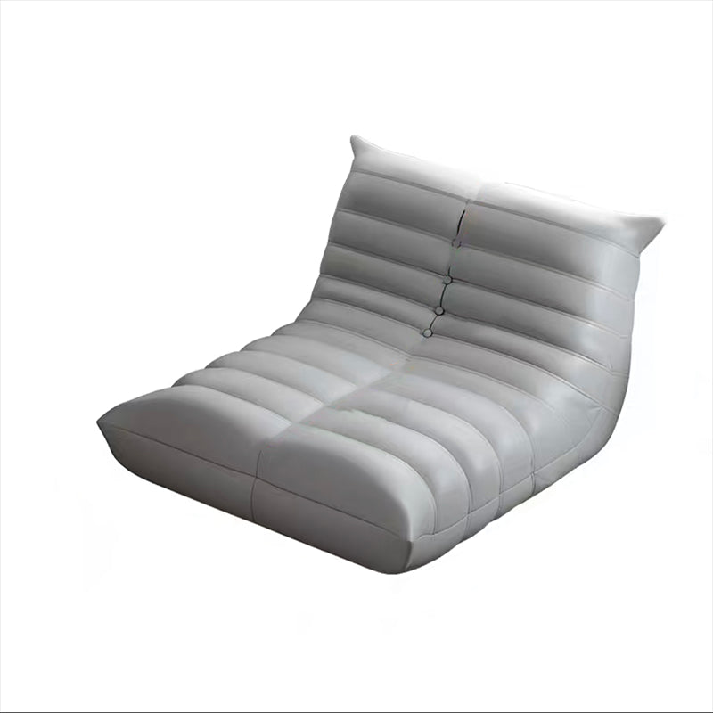 Modern Style No Armrest Cushioned Back with Soft Cushion Filled Parsons Chair Grey 1 Piece Clearhalo 'Accent Chairs' 'accent_chairs' 'Chairs & Seating' 'furn' 'furn_accent_chairs' 'Furniture' 'Living Room Furniture' 5728004