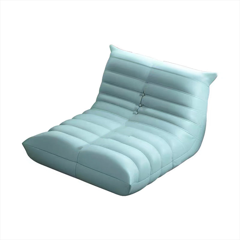 Modern Style No Armrest Cushioned Back with Soft Cushion Filled Parsons Chair Sky Blue 1 Piece Clearhalo 'Accent Chairs' 'accent_chairs' 'Chairs & Seating' 'furn' 'furn_accent_chairs' 'Furniture' 'Living Room Furniture' 5728005