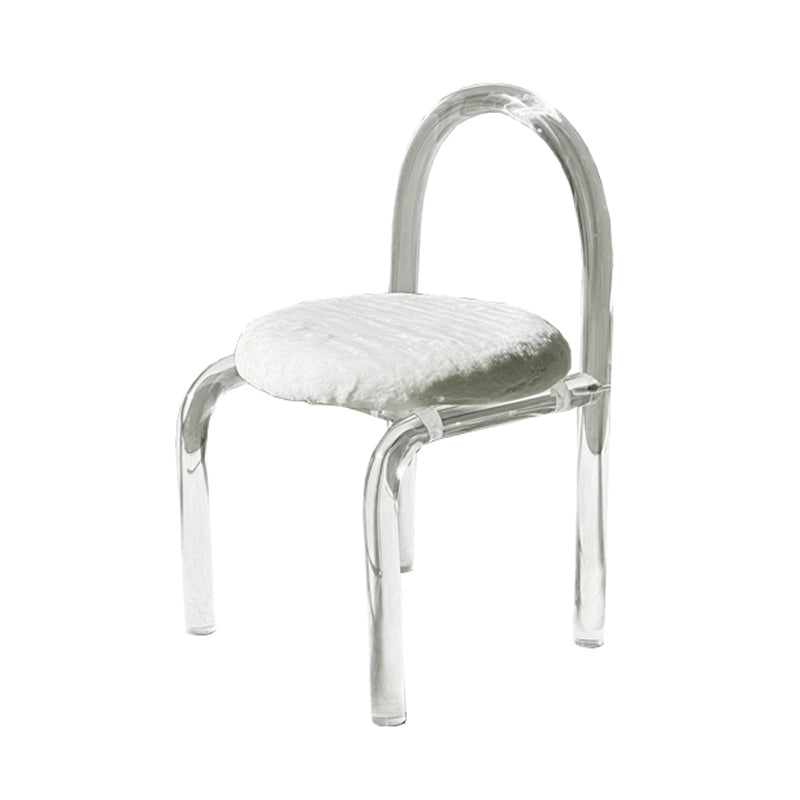 Basique à quatre jambes serrées car dos de couleur de couleur de couleur solide ensemble pour le salon