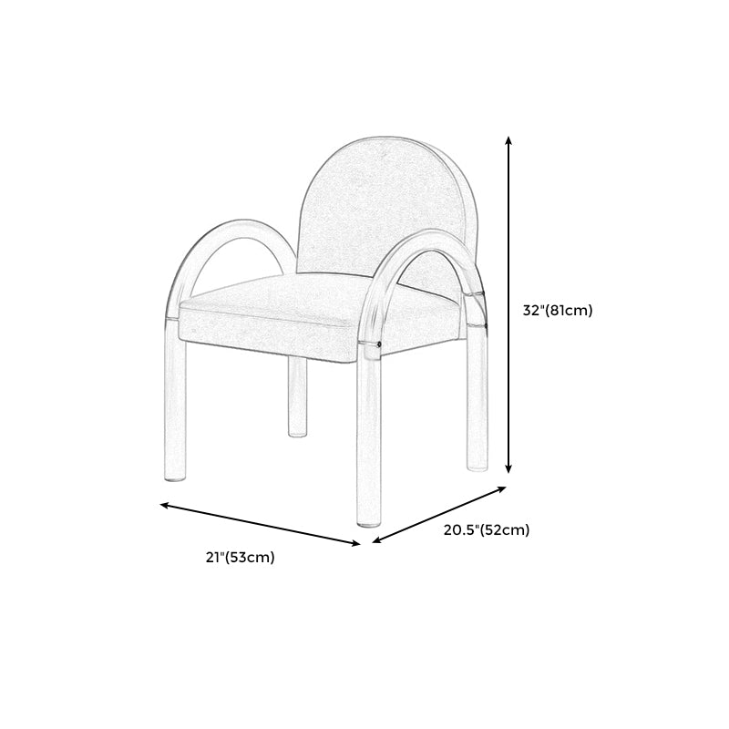 Basique à quatre jambes serrées car dos de couleur de couleur de couleur solide ensemble pour le salon