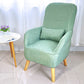 Arms Included Accent Chair Cotton Blend Chair With 4 Legs Base