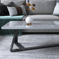 17.72" Tall Glam Style Coffee Cocktail Table Slate Rectangular Coffee Table Clearhalo 'Coffee & Accent Tables' 'Coffee Tables' 'coffee_tables' 'furn' 'furn_coffee_tables' 'Furniture' 'Living Room Furniture' 5728252