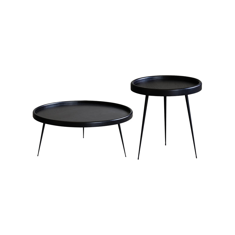 Scandinavian 3 Legs Coffee Cocktail Table Round Wooden Coffee Table for Living Room Clearhalo 'Coffee & Accent Tables' 'Coffee Tables' 'coffee_tables' 'furn' 'furn_coffee_tables' 'Furniture' 'Living Room Furniture' 5728266
