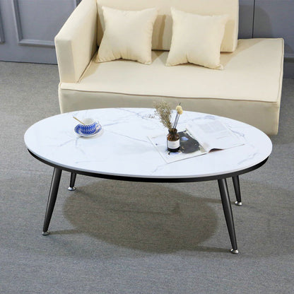 17,72 "großer glamourischer Kaffee Cocktailtisch Marmor Top Couchtisch