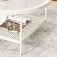 17.72" Tall Contemporary Style Cocktail Table 4 Legs Coffee Table