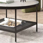 17.72" Tall Contemporary Style Cocktail Table 4 Legs Coffee Table