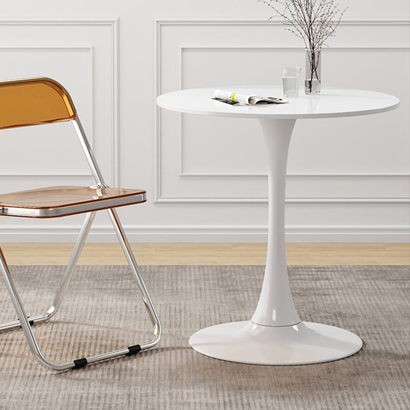Mesa de centro con pedestal escandinavo, mesa redonda de cóctel de madera para sala de estar
