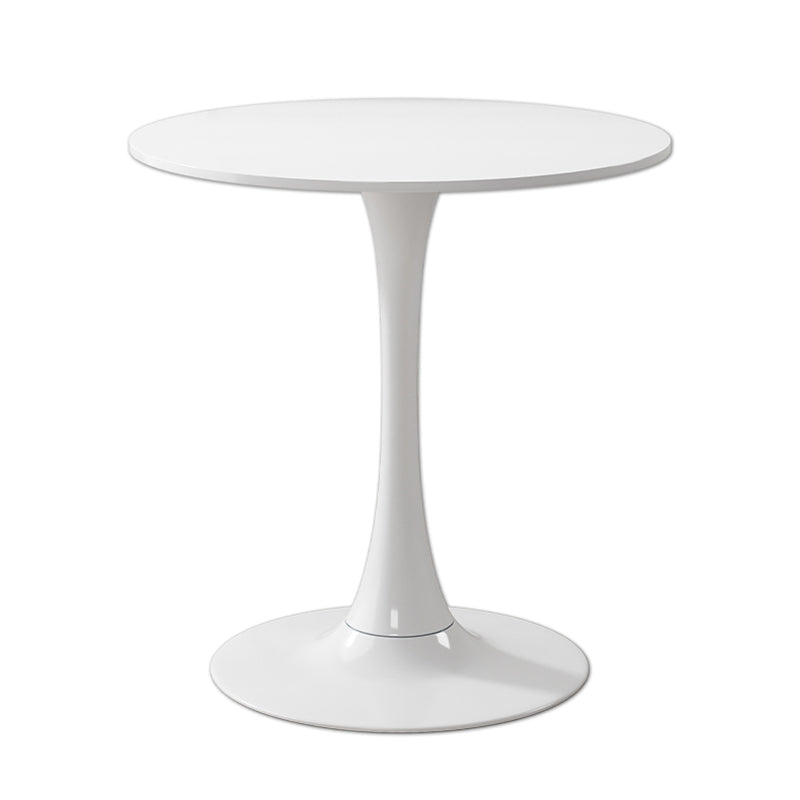 Mesa de centro con pedestal escandinavo, mesa redonda de cóctel de madera para sala de estar
