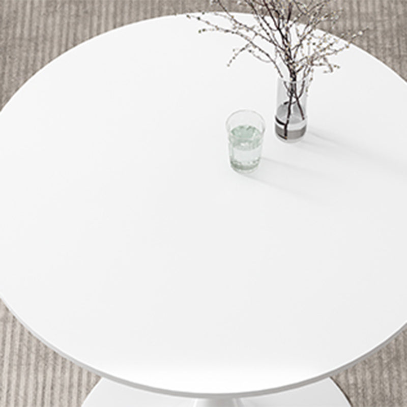 Mesa de centro con pedestal escandinavo, mesa redonda de cóctel de madera para sala de estar