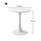 Mesa de centro con pedestal escandinavo, mesa redonda de cóctel de madera para sala de estar
