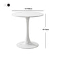 Mesa de centro con pedestal escandinavo, mesa redonda de cóctel de madera para sala de estar