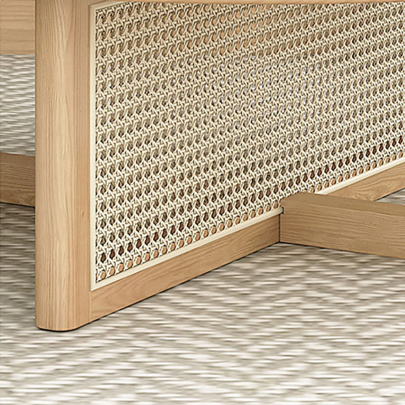 Tavolino in legno di tavolino in legno di gambe a croce scandinava per soggiorno