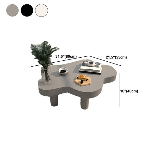 Scandinavian Wooden Coffee Table Free form Pedestal Coffee Table Set for Living Room